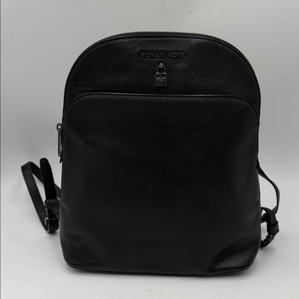 Michael Kors Adele Large
Leather Backpack in
Midnight